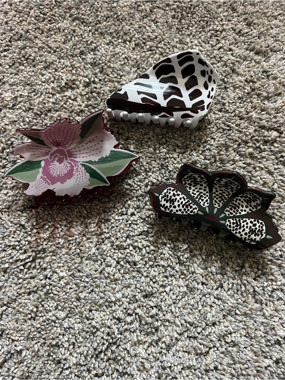 Benoa swim hair clips, set of 3